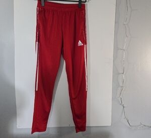 Adidas Red Sweatpants Slim Fit Joggers
